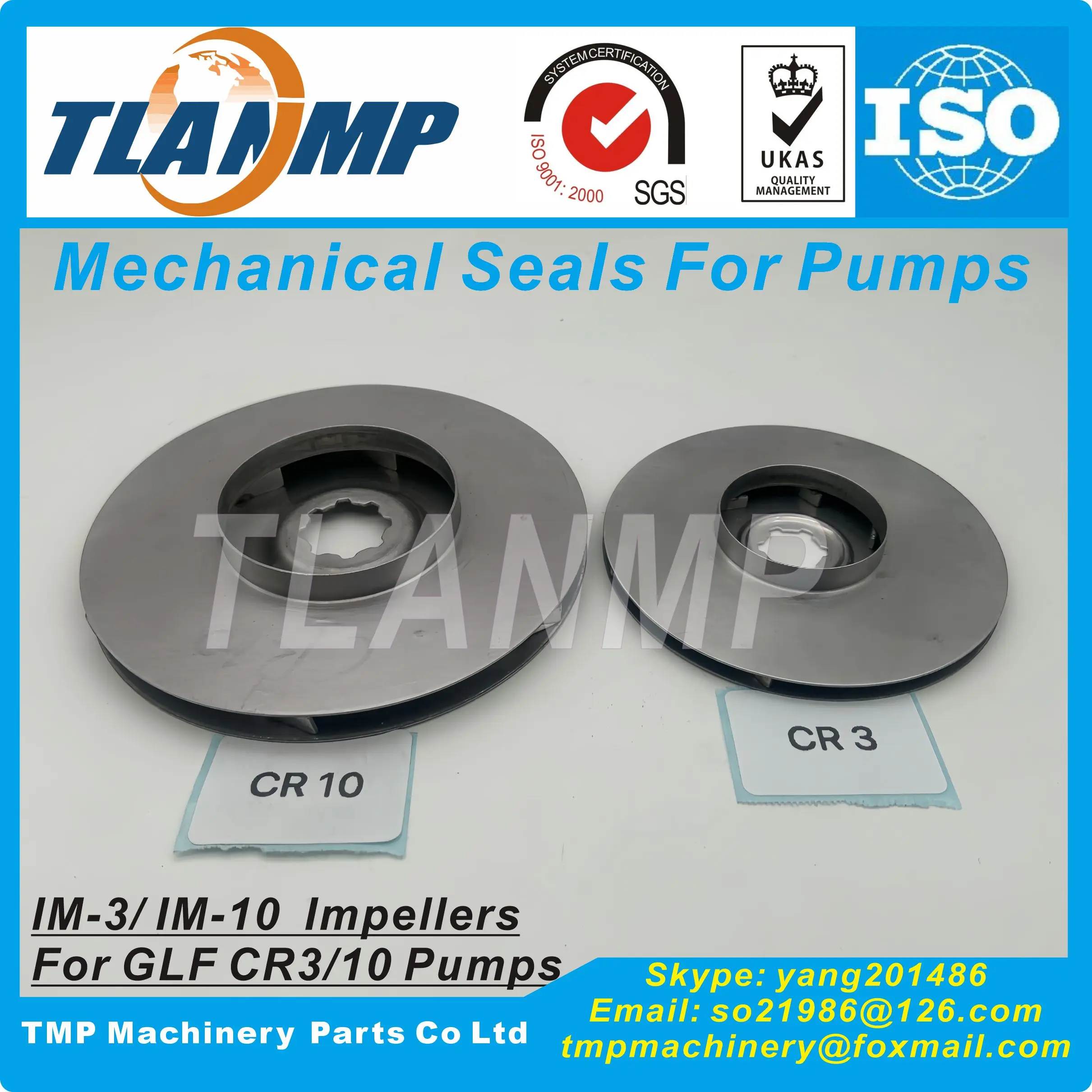 IM-3 , IM-5 , IM-8, IM-10 Impellers for GLF CR1/3/5/8/10/15/20/90 Pumps (PN:98394415/98394422/98394441)