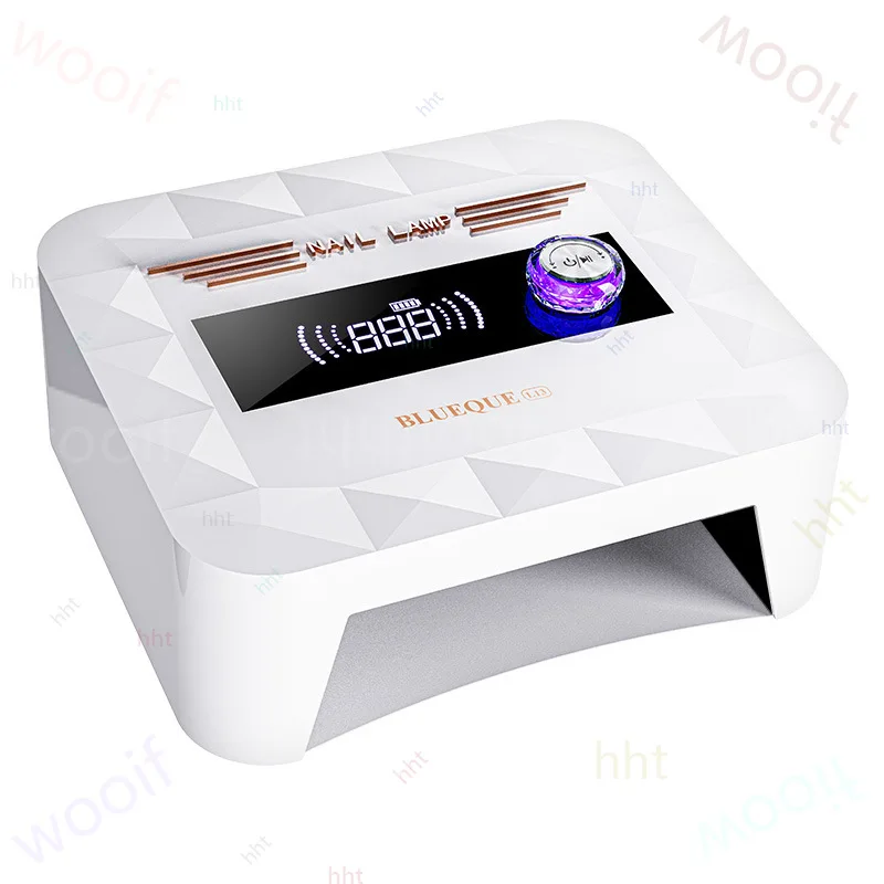 

Nail light phototherapy machine with diamonds, rechargeable nail baking lamp UV glue curing instrument, quick-drying lamp