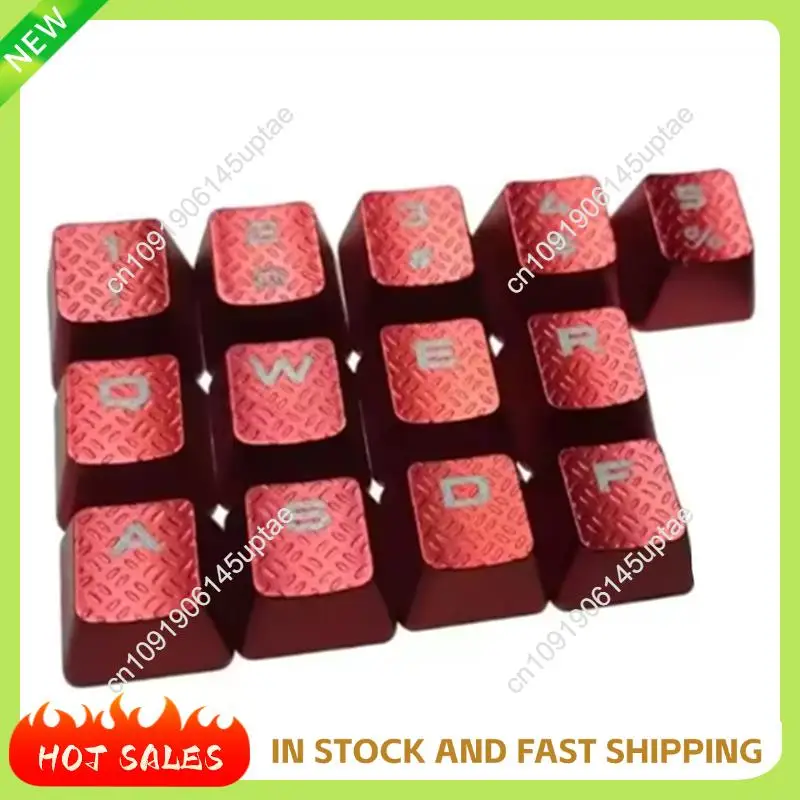 N88R 13Key Anti Slip Caps Mechanical Keyboard Keycaps Slip Proof Backlights Enhances Typing Gaming For K70 K95 066A