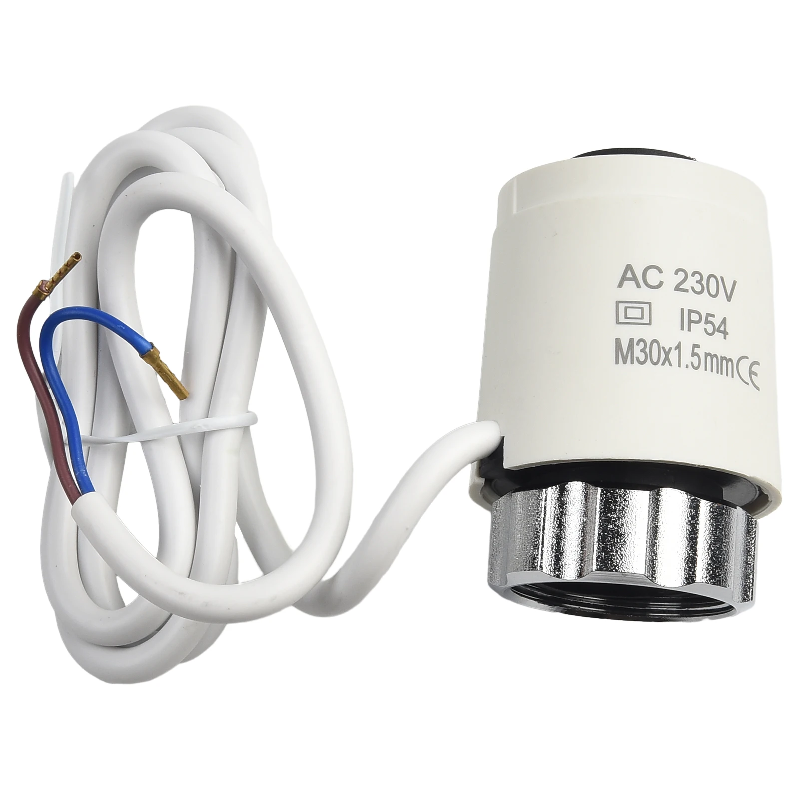 Floor Heating Manifold Actuator 230V AC 50 Hz 2W Power Consumption M30 x 1.5mm Thread 110N Thrust 3.5min Operation