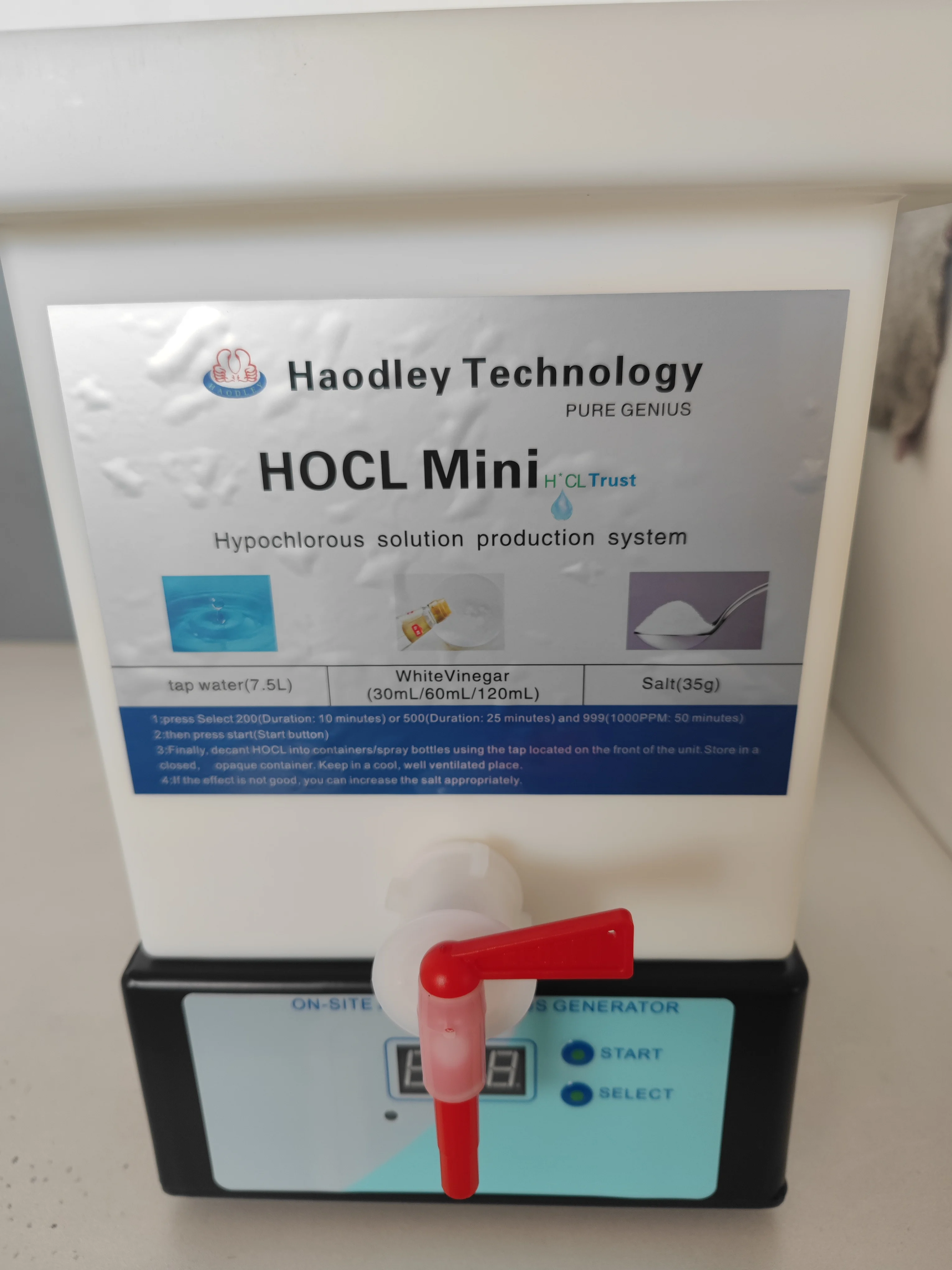 Electrolyzed Water System-Portable Hypochlorous Acid Generator-Hypochlorous Mist-Hypochlorous Solution Generator-HOCI/HCIO/HOCL