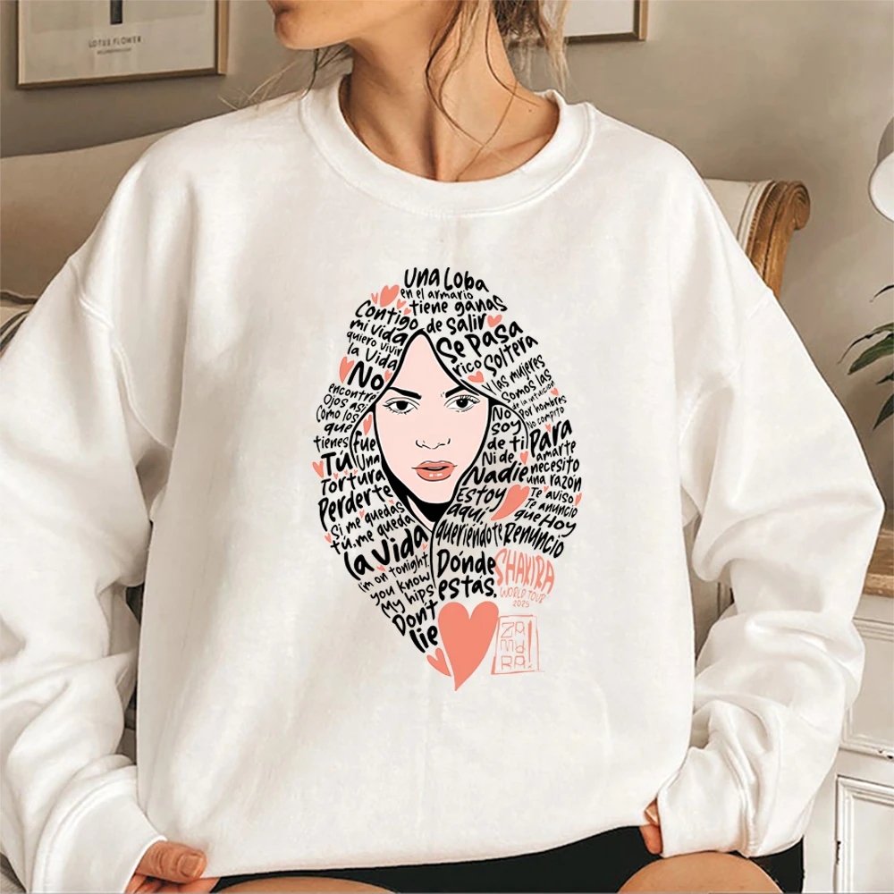 Shakira World Tour Sweatshirt Las Mujeres Ya No Lloran Shirt Shakira New Song Inspired Sweater Colombian Pop Artist Sweatshirts