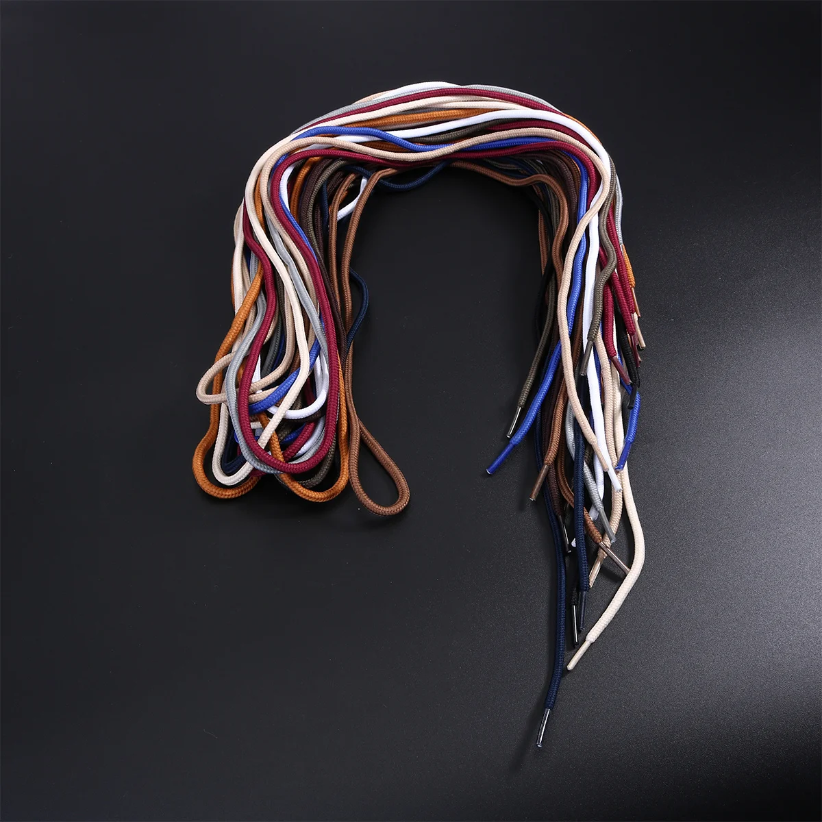 

12Pairs Outdoor Running Shoe Laces Round Sturdy Lightweight Shoelace Strings for Casual Sneakers Boots Hiking Sports Shoes