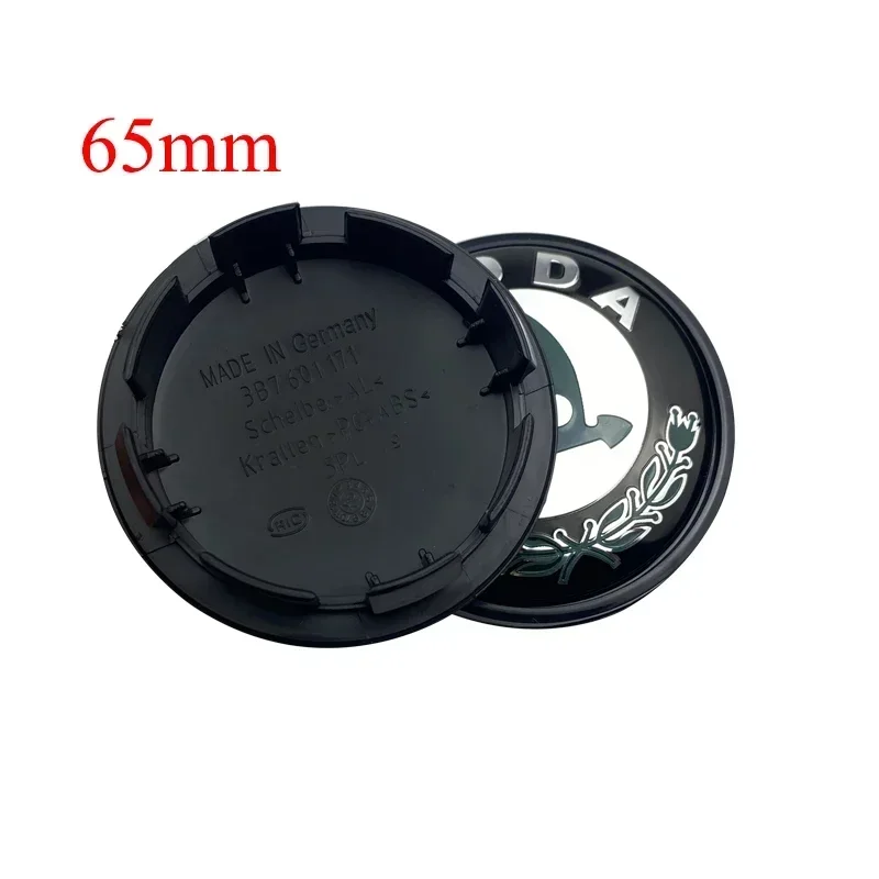 20Pcs/Lot 56mm 60mm 65mm Car Wheel Center Cap Logo Hub Cover Badge Emblem For Skoda 1J0601171 3B7601171 Styling Accessories