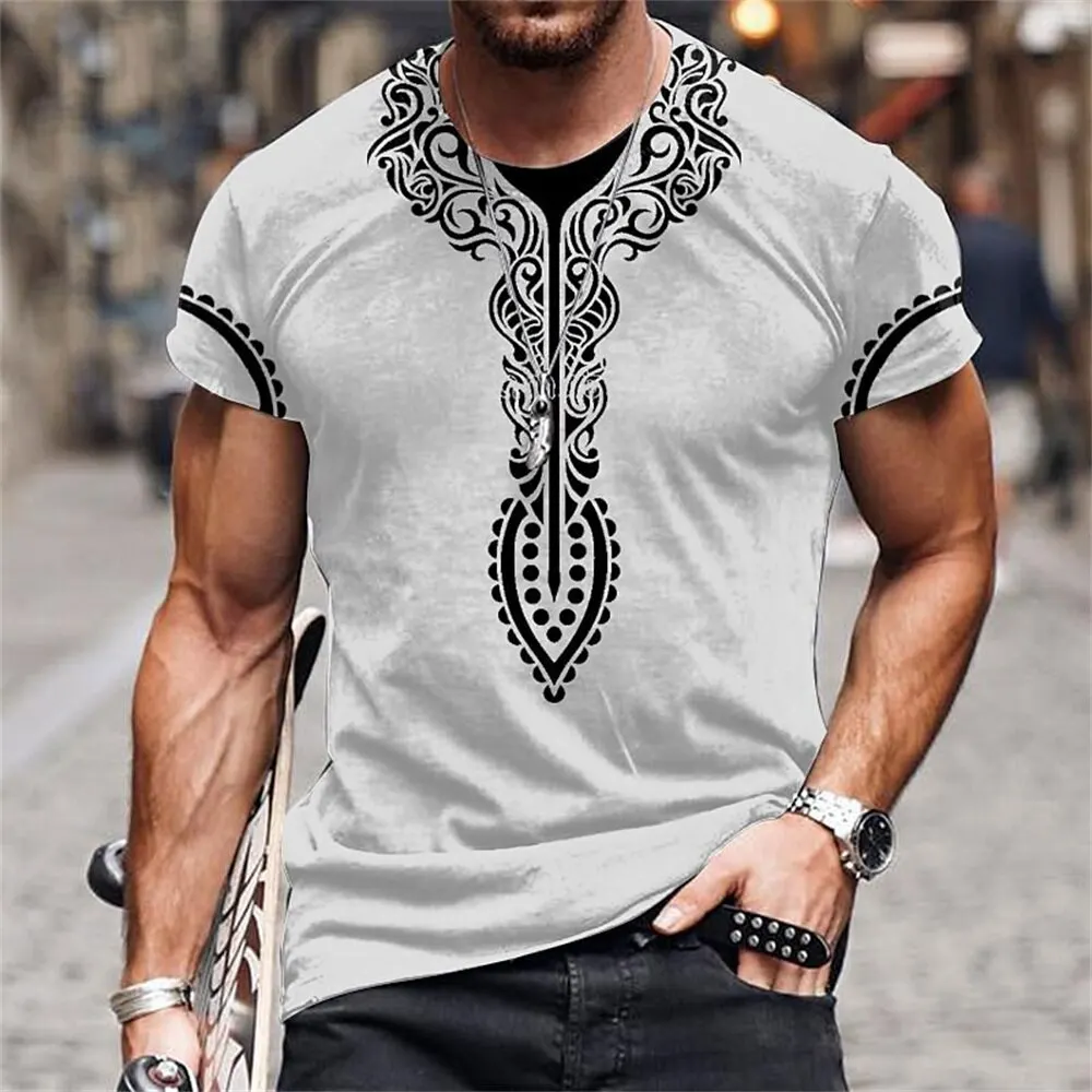 Africa Ethnic T-Shirts African Dashiki 3D Printed Men Women Fashion Streetwear Oversized Short Sleeve T Shirt Tees Tops Clothing