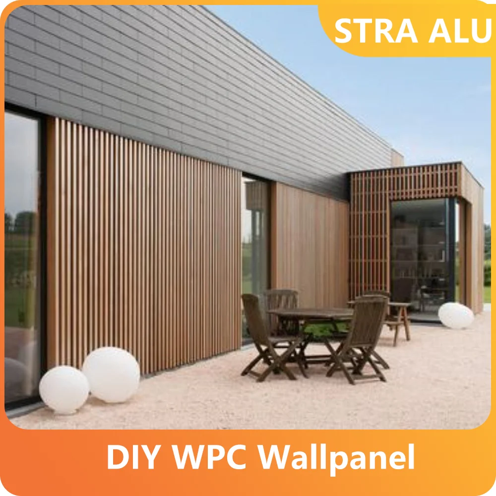 6mm WPC Wall Panel Waterproof & Fireproof, Anti-Mold Click Lock 10PCS=10㎡, Easy Install for Bedroom/Bathroom/Office (Oak Grain)