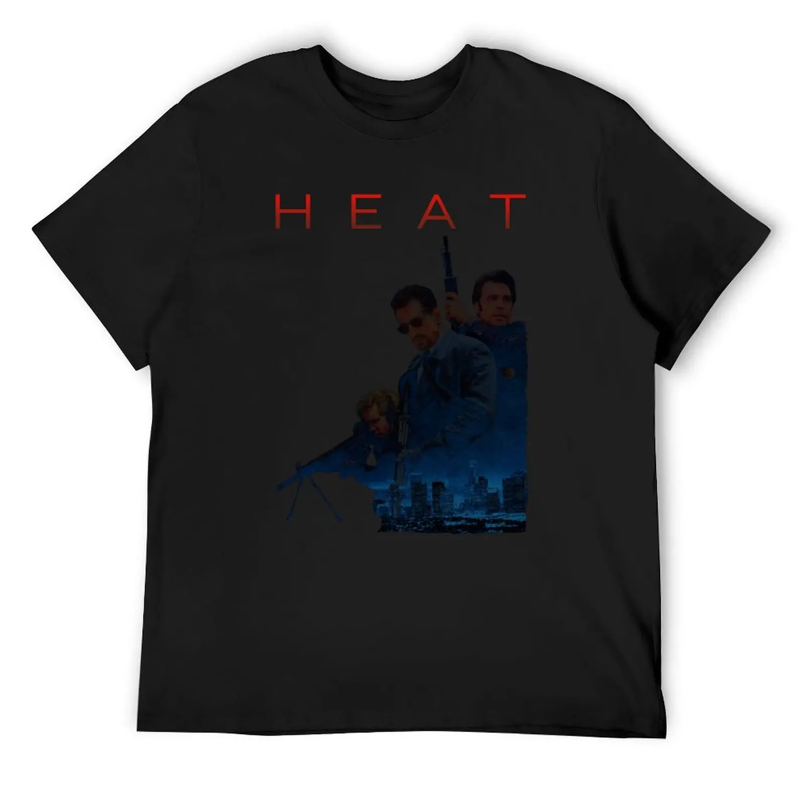 HEAT Movie Poster Ver. 1 - Al Pacino Robert De Niro T-Shirt oversized graphic tee anime t shirts oversized t shirts for men