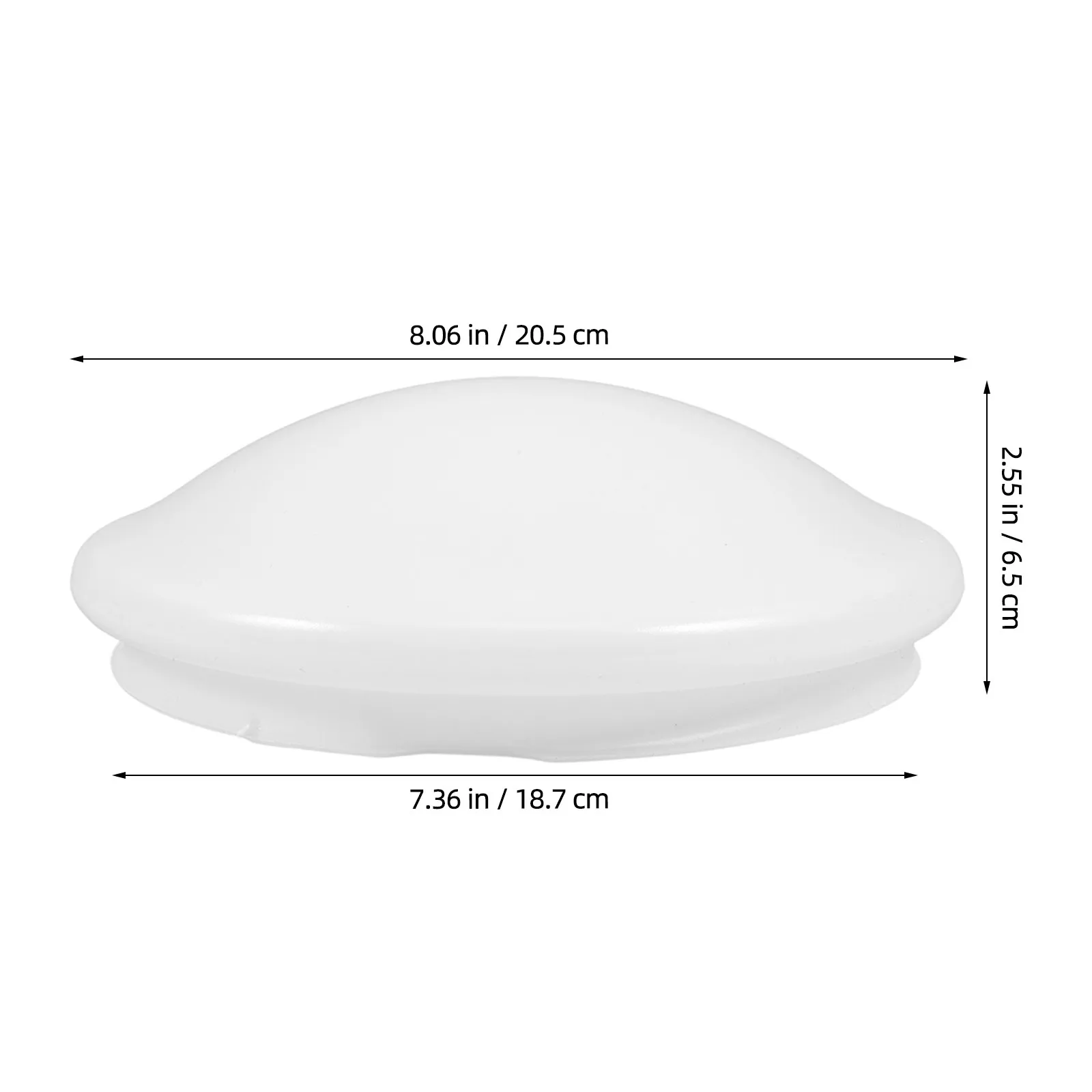 2Pcs Ceiling Light Covers Round Flush Mount Plastic Mushroom Lampshade Replacement Clip on Ceiling Light Fixture Covers