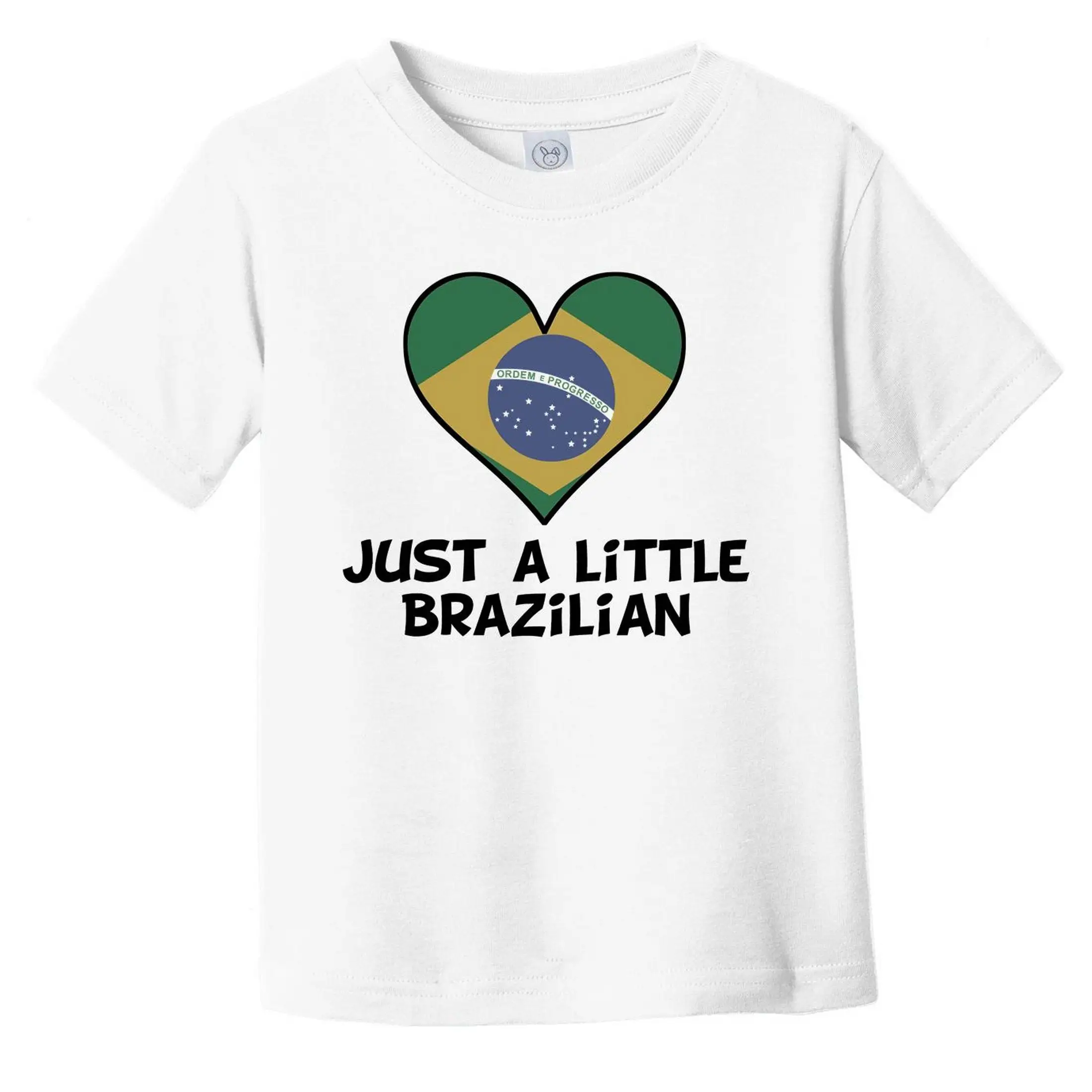 Just A Little Brazilian Baby T Shirt Funny Brazil Flag Infant Toddler