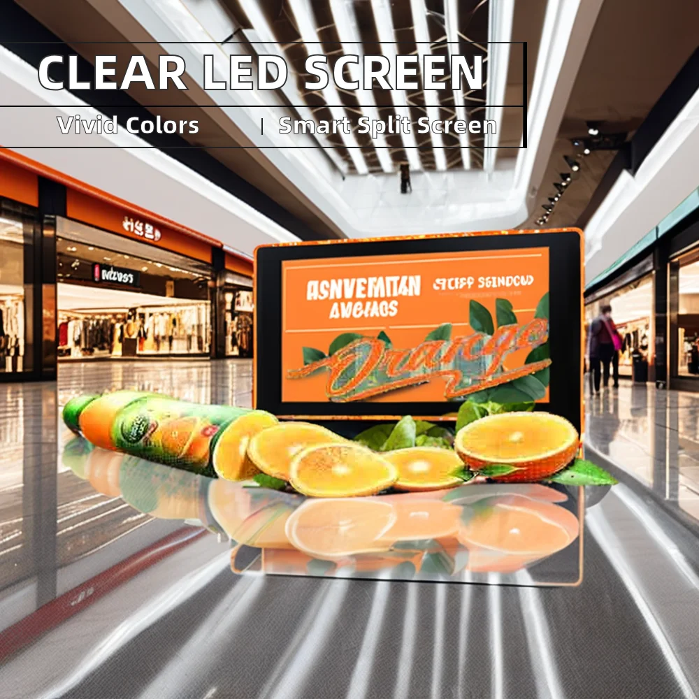 Customizable HD Transparent Film Customized Indoor/Outdoor Full Color LED Display Screen Thin Wall Video Wall