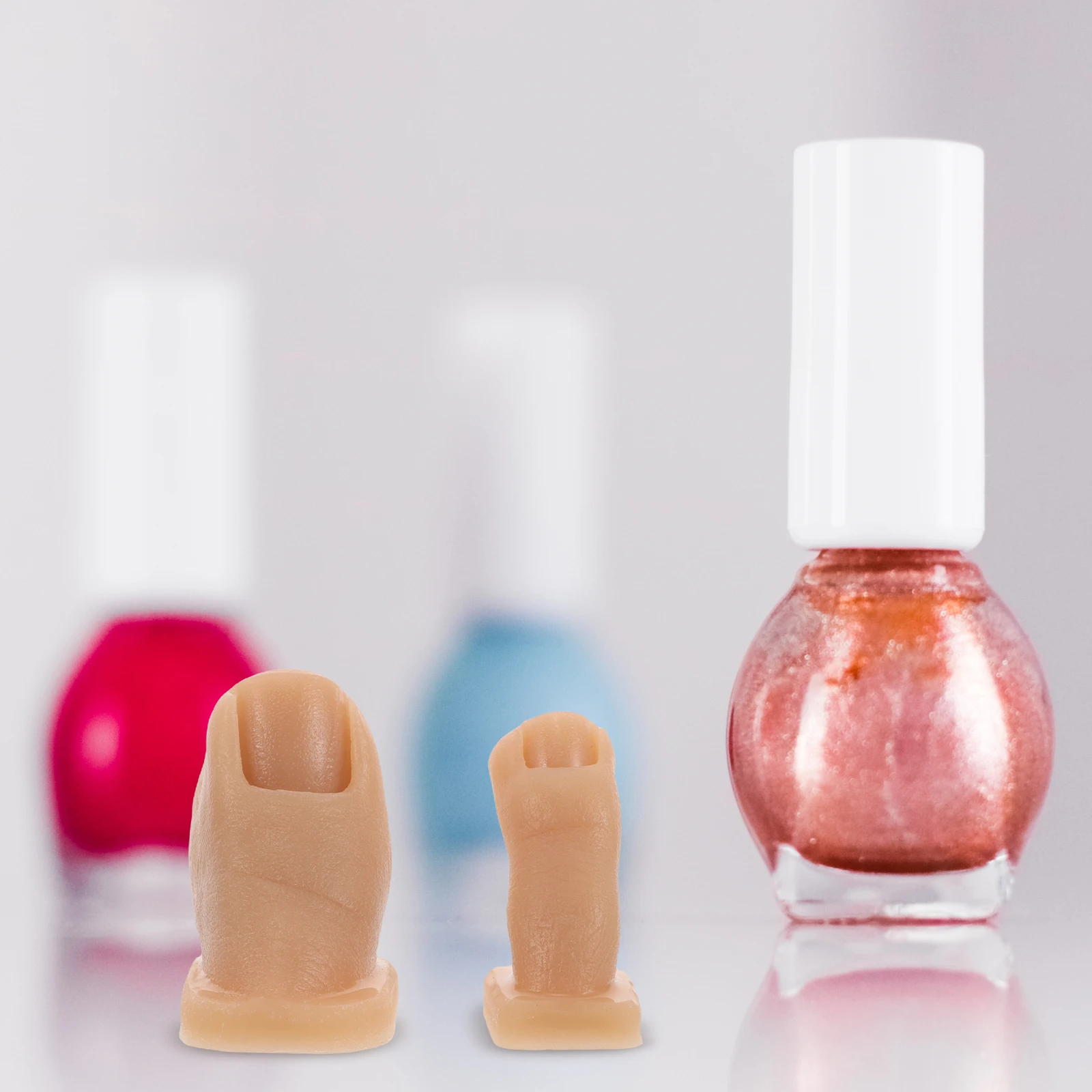 

2 шт. силиконовые реалистичные модели стопы для педикюра, тренировочный инструмент для нейл-арта, для отработки навыков педикюра, модель стопы для практики маникюра