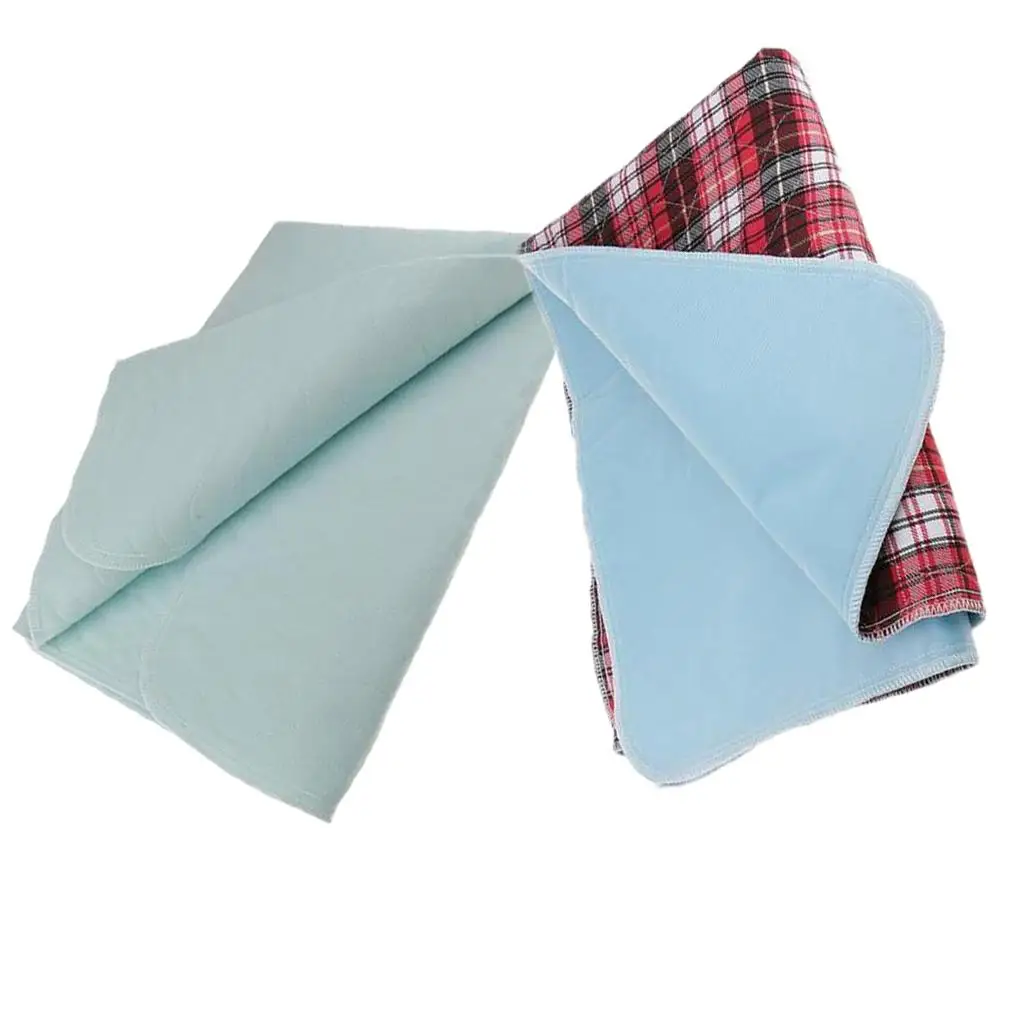 

Washable Bed Pad Incontinence Cotton PVC Absorbent Underpad Waterproof Mattress Protector for Adult Elderly