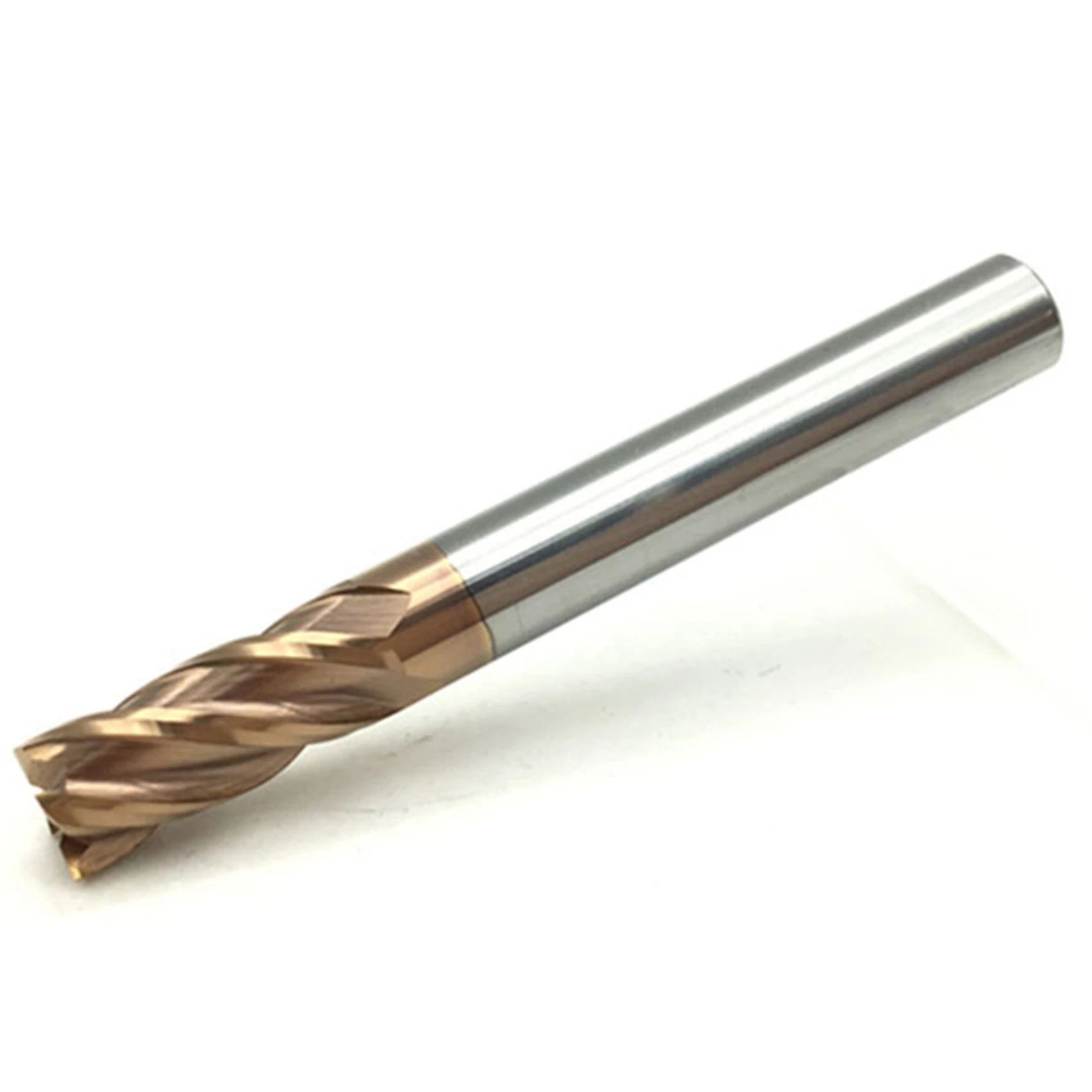 ABJN-10PCS 6Mm 4 Flute Carbide Endmills CNC Milling Cutter Milling Slotting Profiling Face Mill Spiral Bits