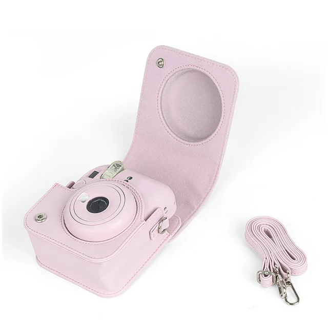 PU Leather Soft Protective Case for Instax Mini 12 Camera with Shoulder Strap Fujifilm Film Camera Travel Bag 6