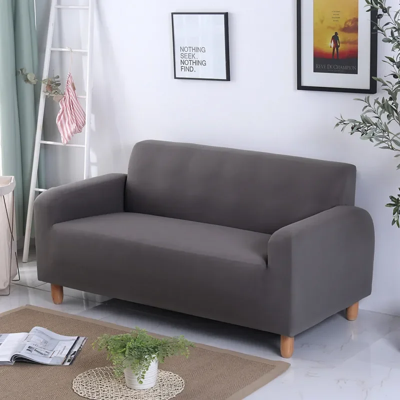 Modern Style Blue Grey Khaki Sofa Cover Slipcovers Big Elasticity Stretch Couch Covers Loveseat Sectional Sofa Towel Furniture