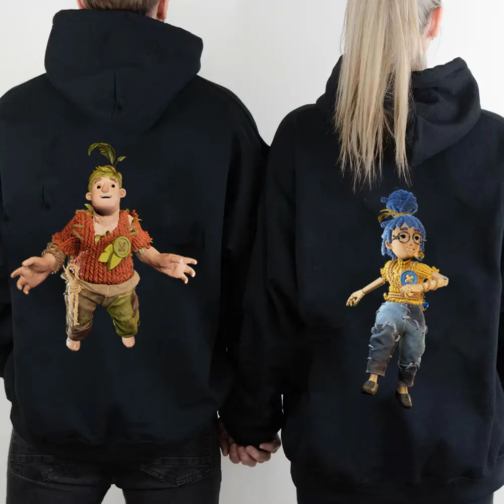 Es braucht zwei Sinn für Design: Grafische Hoodies, lustige Herren- und Damenpullover im Oversize-Stil mit langen Ärmeln, Y2K-Kleidung, Liebesgeschenk-Pullover