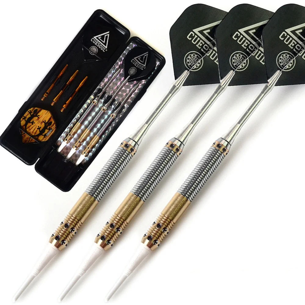 

CUESOUL 3pcs 18g Brass Soft Tip Darts Electronic Dart Set