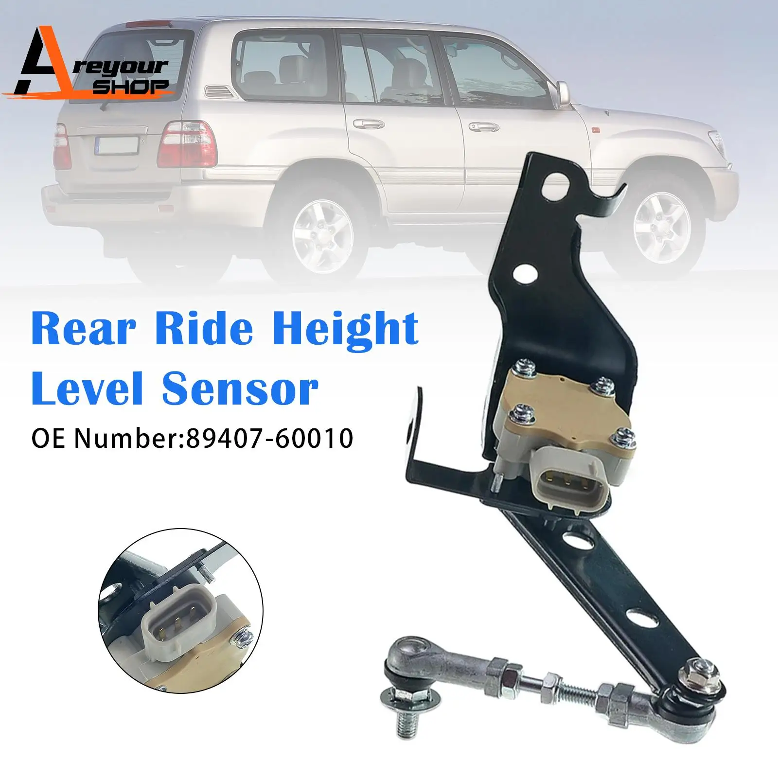 

Датчик уровня подвески Areyourshop, задний, 89407-60010 для Toyota Land Cruiser LX470 J100
