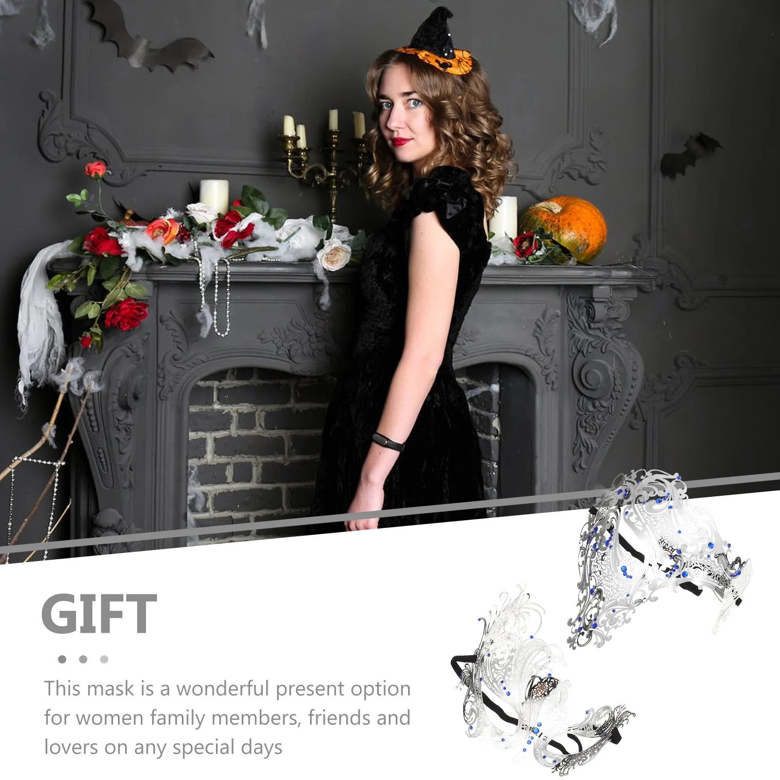 

2 шт., металлическая алмазная маска для косплея, стразы для любителей маскарада, полумаски