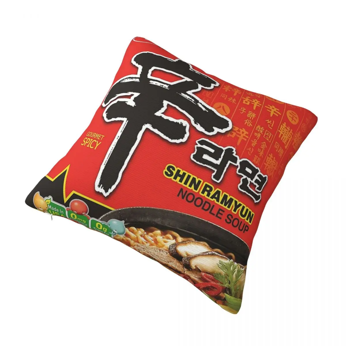 N-Nongshims Shin Ramyun Pillow Cover Noodles Polyester Pillow Case Cushion Cover Custom Pillowcases For Wedding Party Home Decor