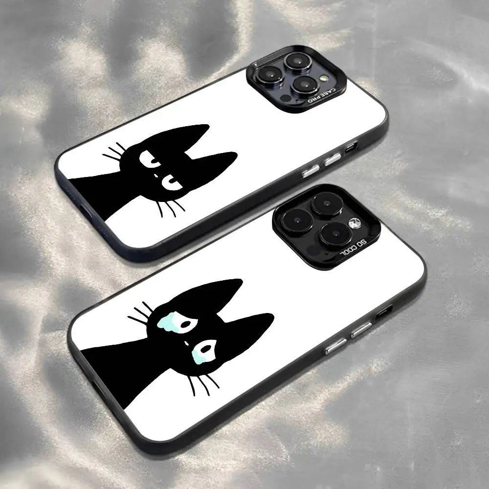 Cute Black Cat Phon… - image