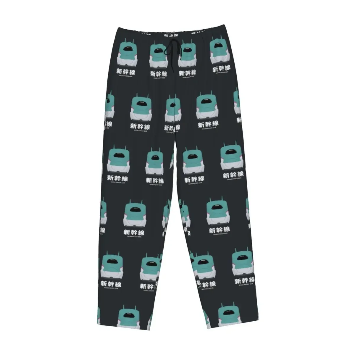 Custom Japanese Shinkansen Bullet Trains Women Pajama Pants Lounge Sleep Sleepwear Bottoms with Pockets