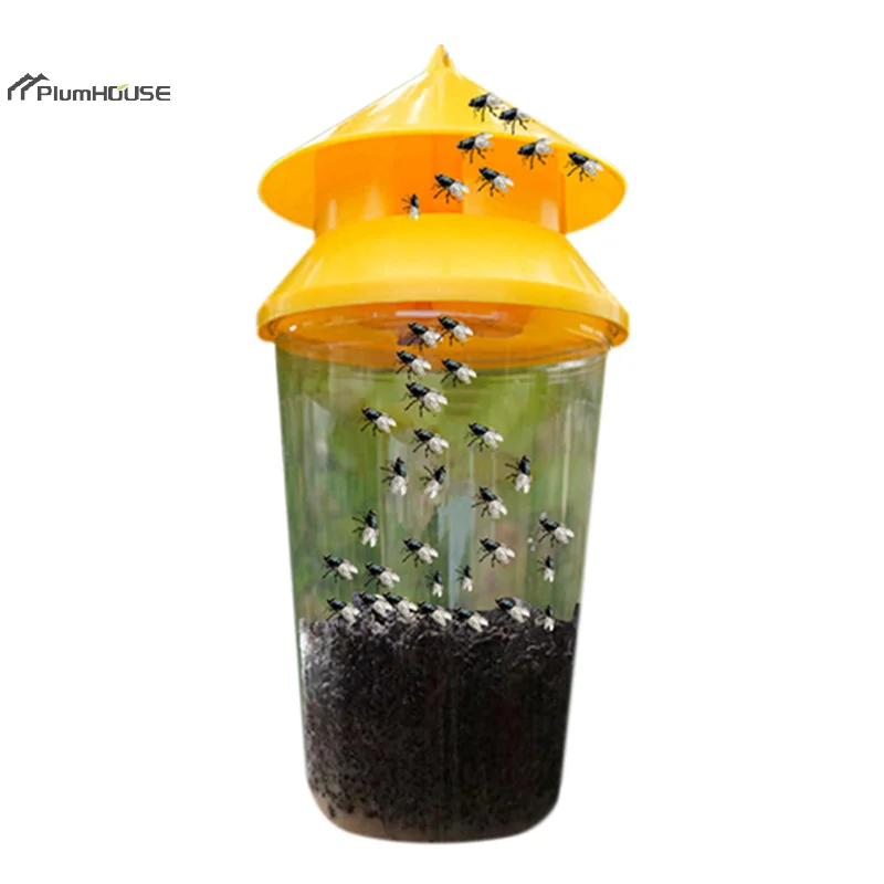 

Fruit Fly Trap Killer Plastic Drosophila Trap Anti Fly Fruit Fly Killer Catcher Orchard Insect Trap Pest Control For Orchard