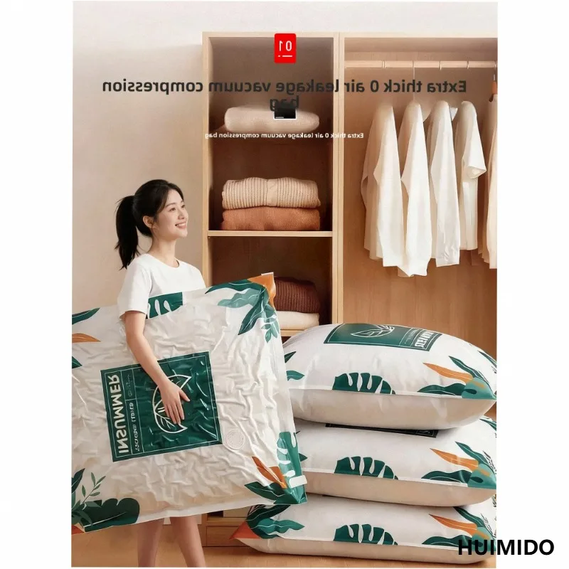 Japan vacuum compression storage bag quilt down jacket special clothes air extraction clothing travel quilt thickened packaging