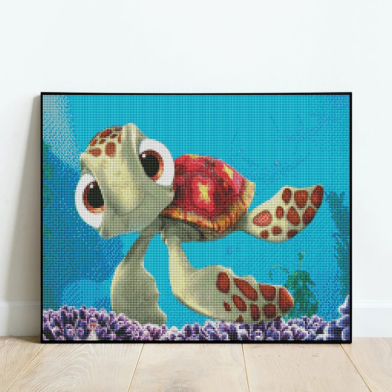 AB Diamond Painting Kit Cartoon Animal Sea Turtle Tortoise Ocean Fish Full Square Round Embroidery Mosaic Cross Stitch Paint Art