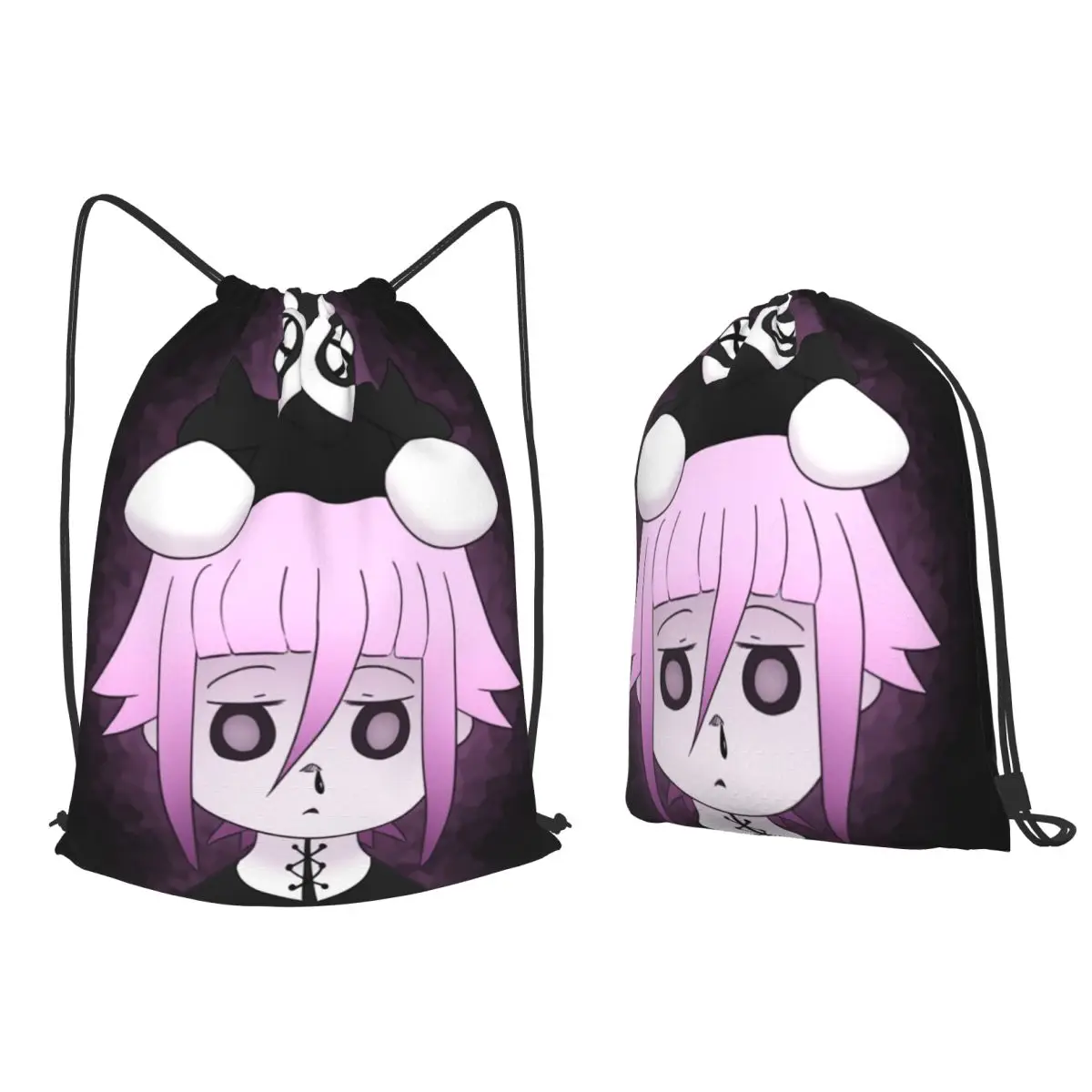 Crona And Ragnarok Soul Eater Backpacks Casual Drawstring Bags Storage Bag Book Bags for Travel School