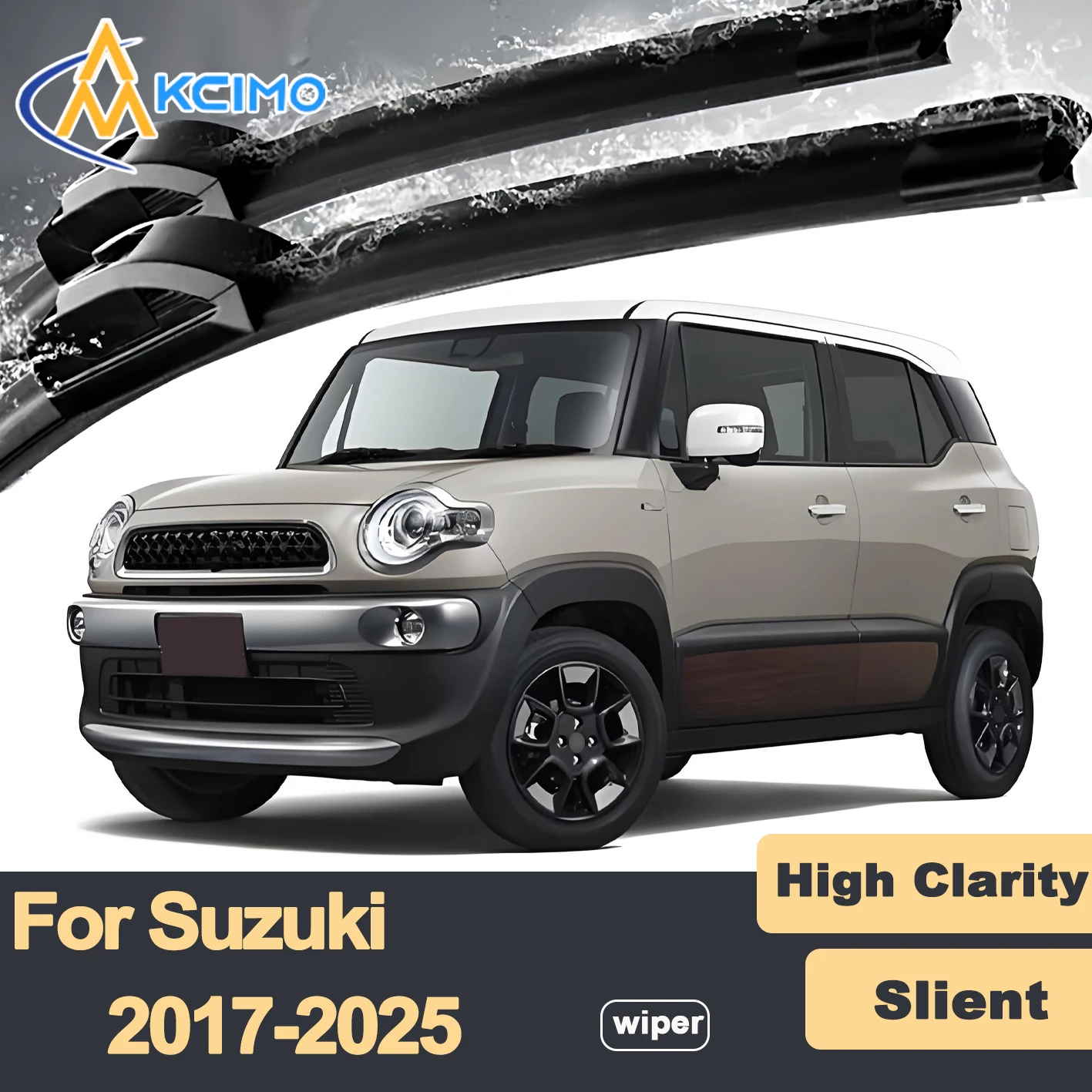 

Premium Rubber Durable Silent Windshield Wiper Blades 2pcs for Suzuki Xbee MN71S 2017-2025 Front Wiper Blades Set