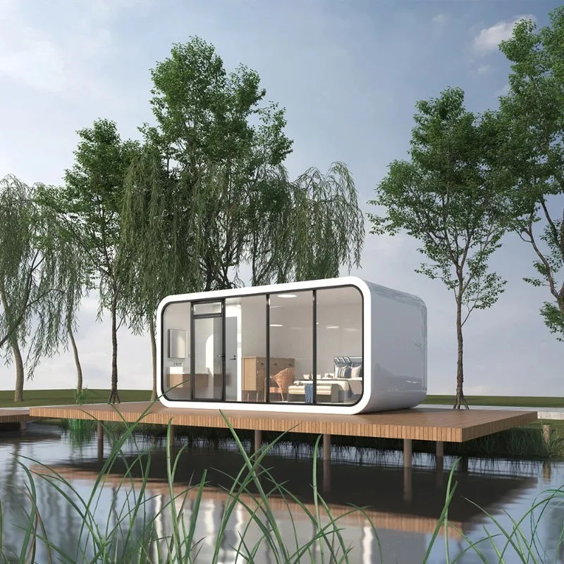 YG Customized Detachable Mobile Home Prefab House Fast Construction Similar Space Capsule Design Steel Structure Sandwich Panel