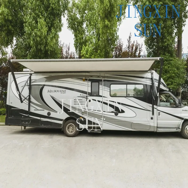 Wareda OEM American Camper Motorized roll out power campervan 16 foot Rv roll out electric caravan trailer awning