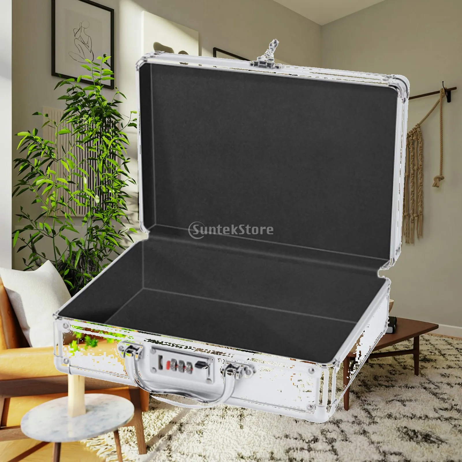 Portable Tool Box Hard Case Multifunctional Carrier Household Handheld Carry on Suitcase Protector Box for Watches Cameras