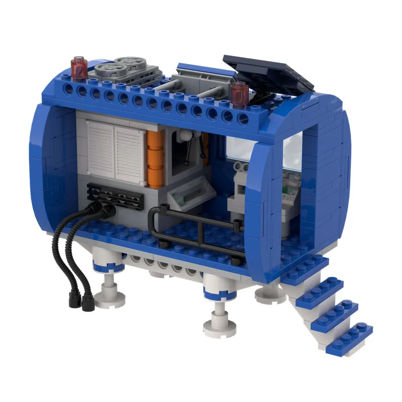 

MOC-241557 Space Laboratory Building Blocks Creative Space War Accessories Gift Klocki Shuttlecraft Space Fighter 296P