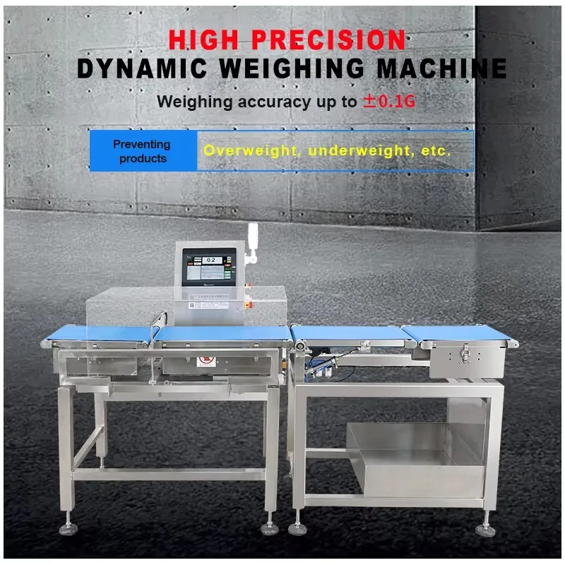 Automatic Conveyor Belt Food Scale Check Weigher With Rejector System Combined Convey Belt Checkweigher for Food