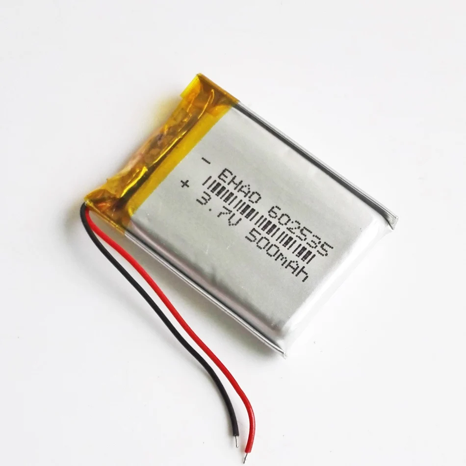 10 sztuk 3.7V 500mAh 602535 LiPo polimerowy akumulator do Mp3 GPS PSP DVD Bluetooth e-booki inteligentny zamek