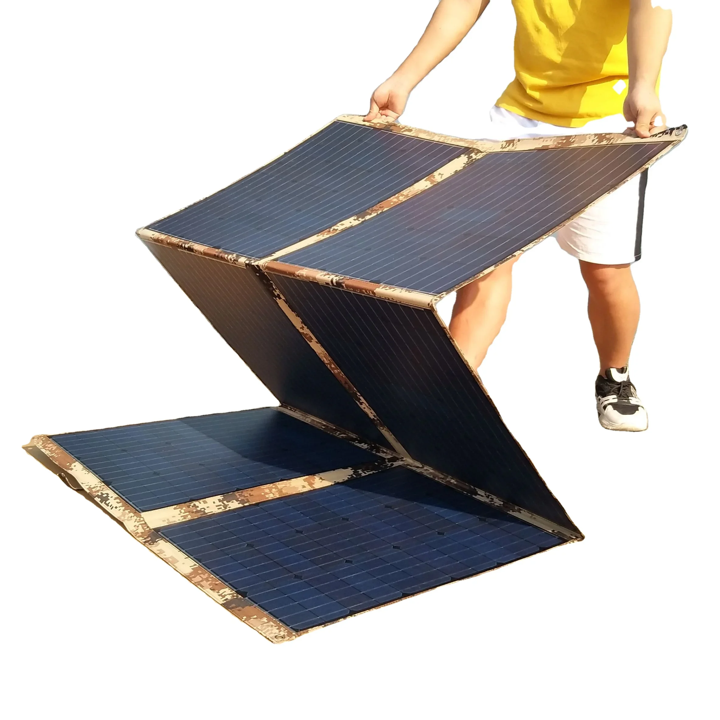 2022 New Custom Size 21V 350w Portable Solar Panels Blanket And Solar Generators For Outdoor Solar Energy System