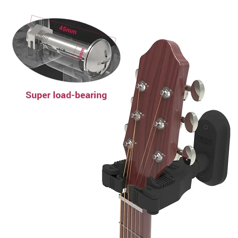 GALUX GH-110 Guitar Wall Stand Mount Holder Zinc Alloy Gravity Self-Locking Guitar Hook Wall Hangers Guitar Parts & Accessories