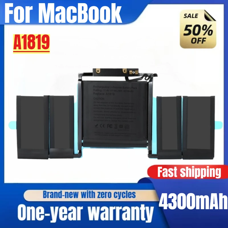 Laptop Battery A1819  For MacBook Pro 13 