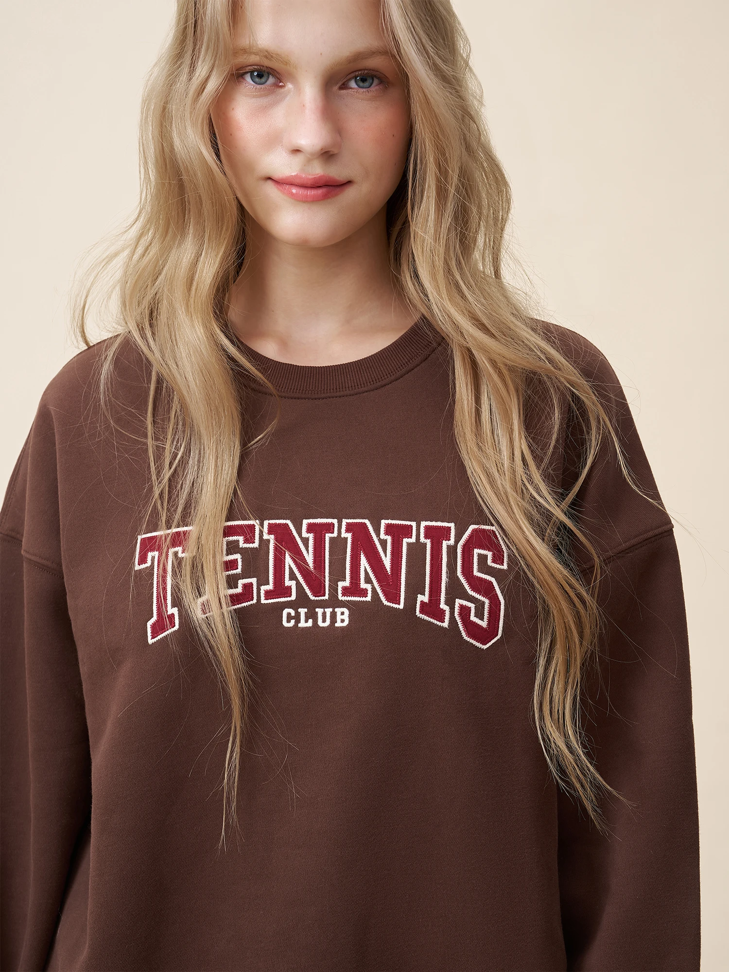 

Американский свитшот с круглым вырезом и принтом в стиле ретро, топ Lazy Feel Top YESCCI, осенняя новинка, худи с длинными рукавами из смеси полиэстера и хлопка