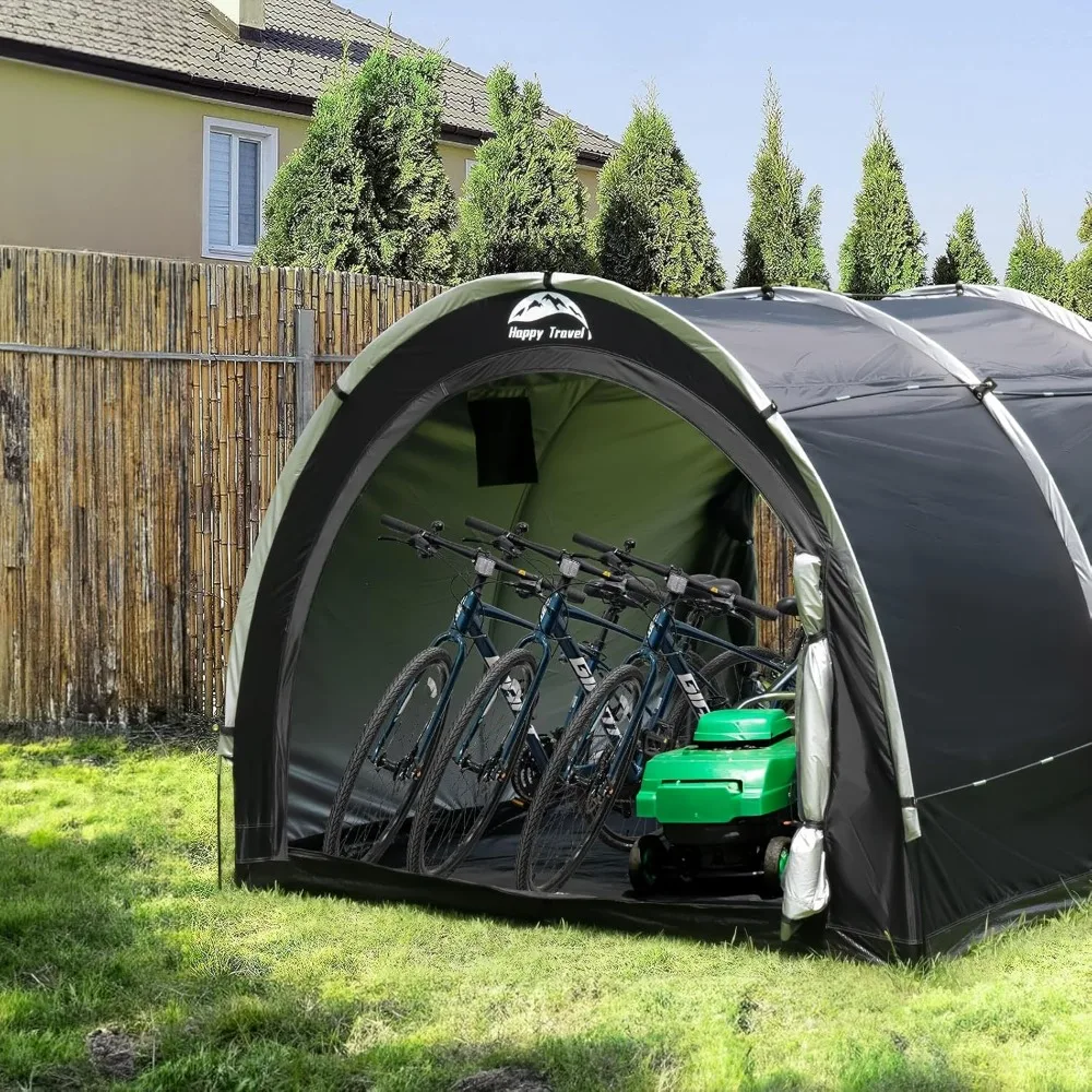 

Bike Storage Tent Shed,Large Waterproof Bicycle Covers Shelter Window for 2/4/6/8 Bikes,Oversized Outside Portable Sheds Lawn