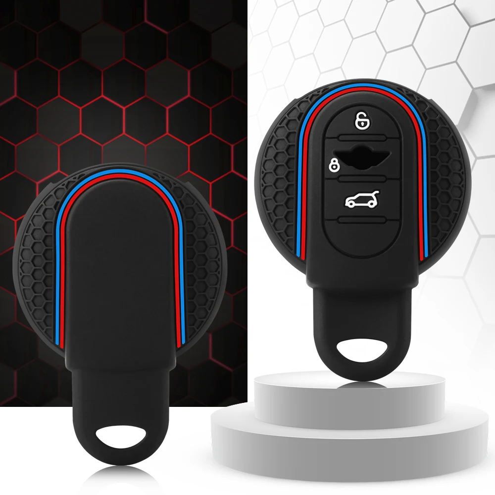 Silicone Car Remote Key Case Cover Shell Fob For BMW Mini COOPERS ONE JCW F56 F55 F54 F57 F60 R55 R56 R57 R58 R59 R60 S Roadster
