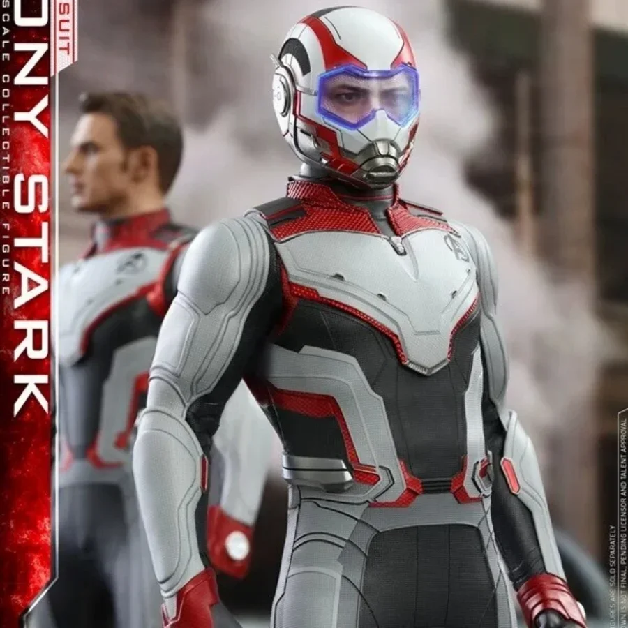 Hottoys Iron Man Mms537 Avengers 4 Original Quantum Suit Tony Stark Animation Collection Action Figures Model Toy