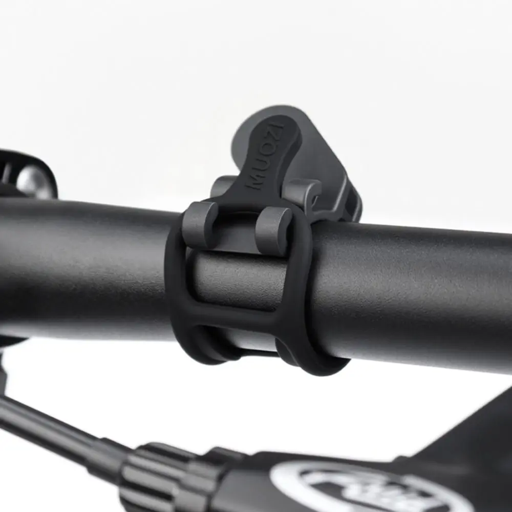 15 قطعة المصباح سيليكون الدراجة سيليكون حزام رمز الجدول مقاومة للاهتراء المقود ضوء حزام ضيق مستقر الدراجة مصباح يدوي حزام