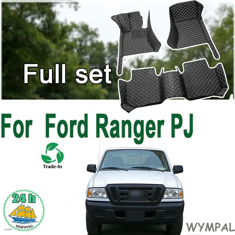 

Напольный коврик для заднего багажника автомобиля Ford Ranger PJ International 2006 ~ 2008, аксессуары для двойного салона грузовика, экологичные автомобильные аксессуары