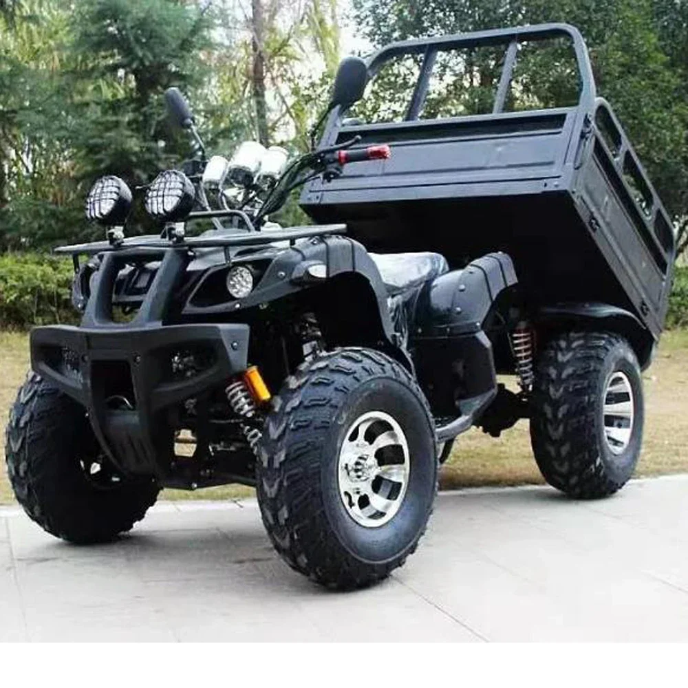 

Automatic Farm ATV 250cc Quad ATV Cargo with 1x1M Trailer Shaft Drive Off-road All-terrain Dune Buggy