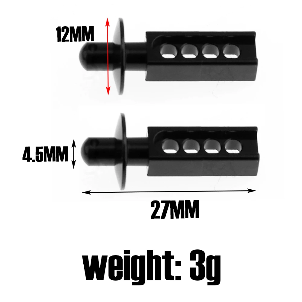 

Metal Front Body Posts Mount Shell Column For Traxxas Mini E-Revo E Revo Slash 1/16 RC Car Upgrades Parts Accessories