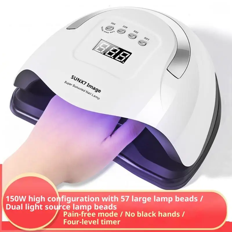 UV LED Nail Lamp Gel Polish Fast Drying Gel Lamp With Automatic Sensing 4 Timer Professional Nail Dryer Manicure Salon Tools