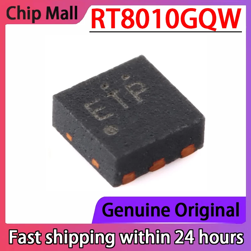 5PCS Original RT8010GQW screen printed ETP DFN6 1.5MHz high-efficiency pulse width modulation buck DC/DC converter chip in stock